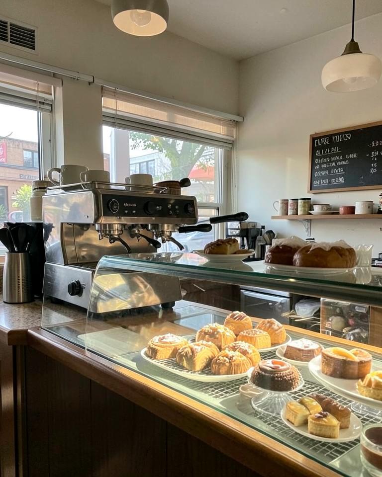 Counter template preview for Cafés and bakeries